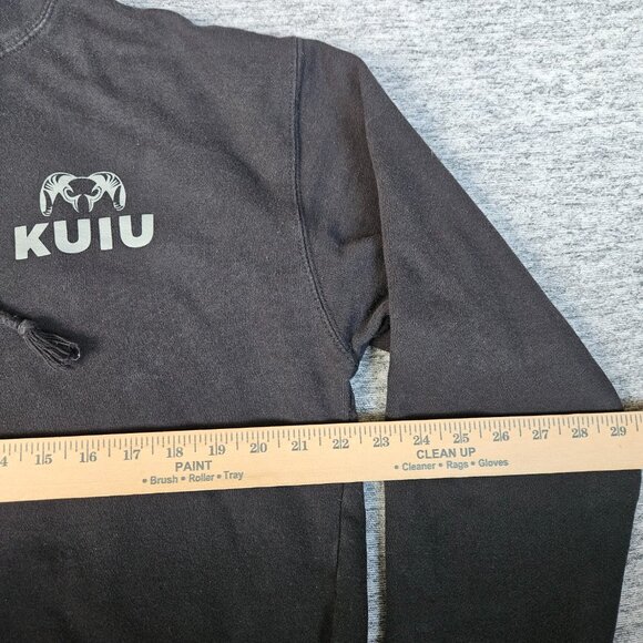 KUIU Hoodie Womens Cropped Medium Black Ultralight Mountain Hunting Sweatshirt - Picture 8 of 10